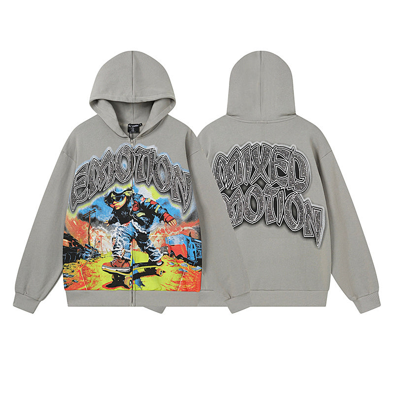 Mixed Emotion Skating Angel Hoodie qckPR
