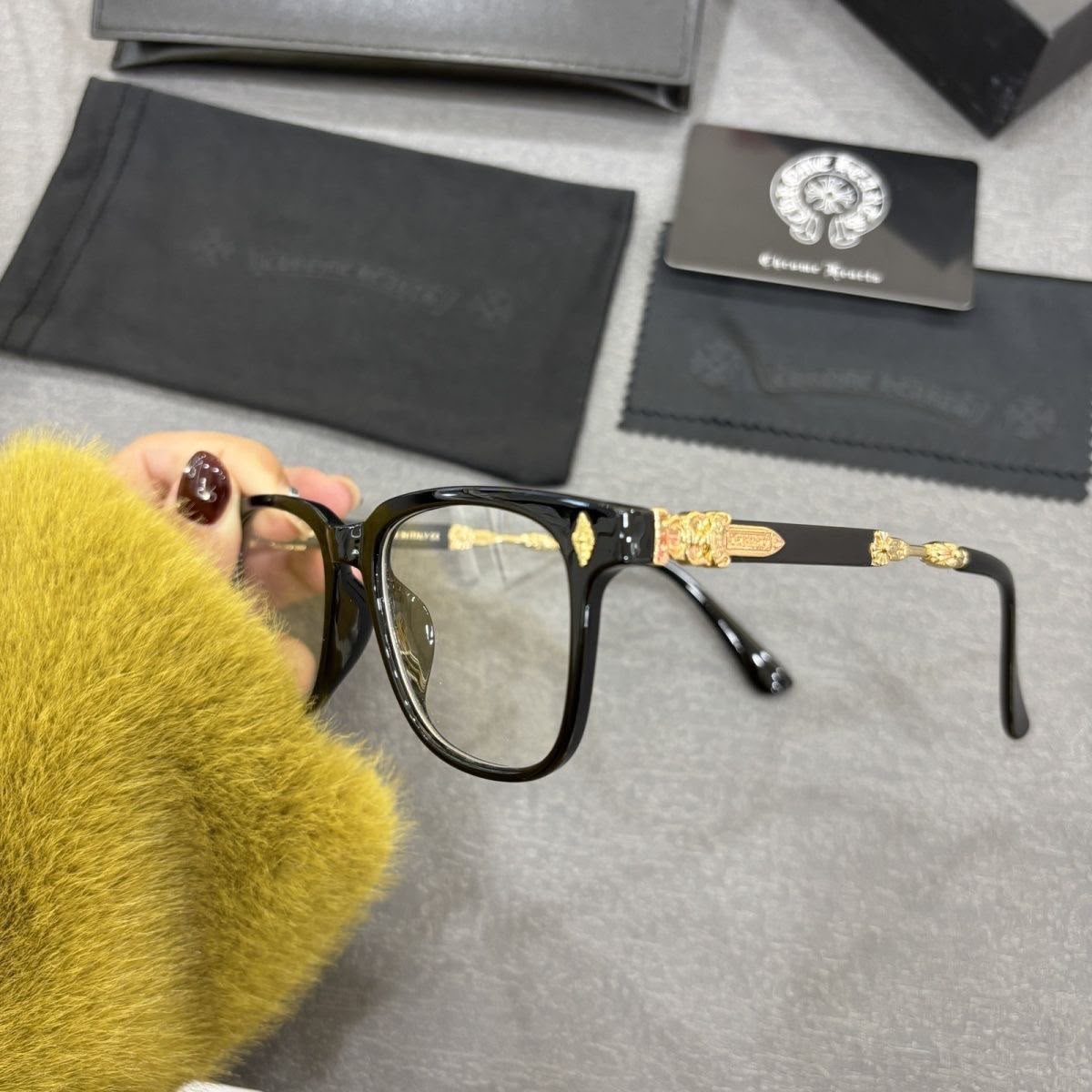 Chrome Hearts Glasses (Gold)