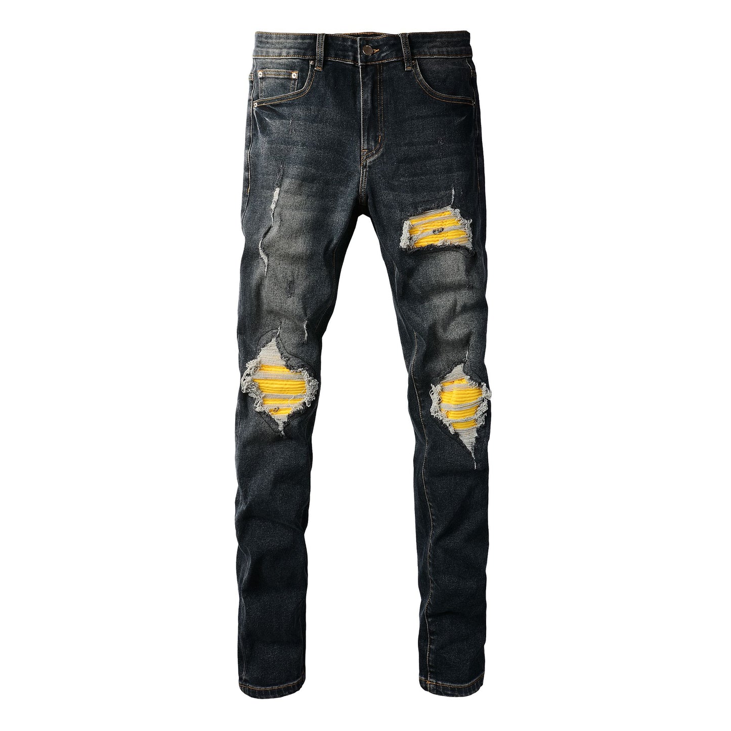 Amiri Jeans Yellow Patch
