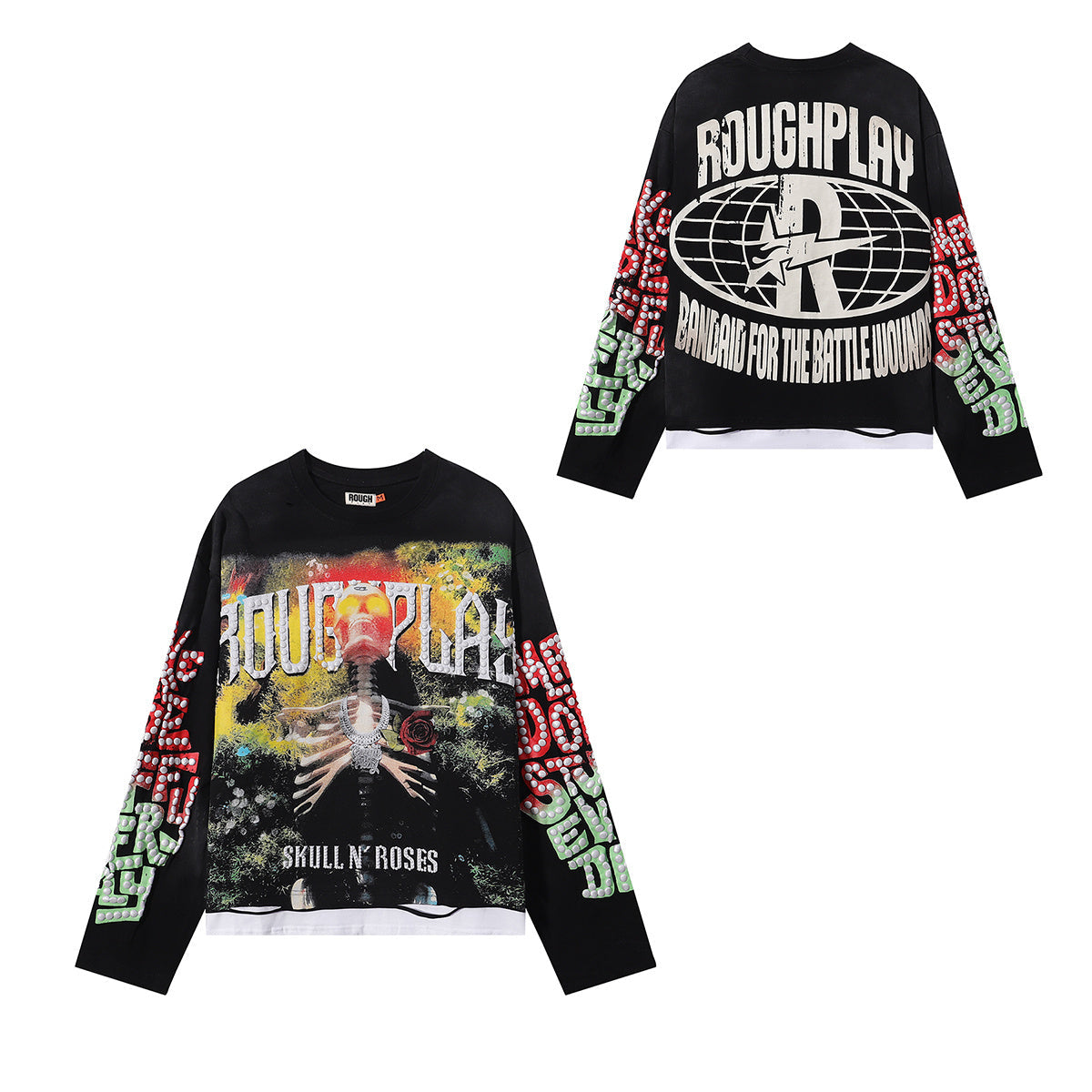 Rough Play Roses Long Sleeve Tee qckPR