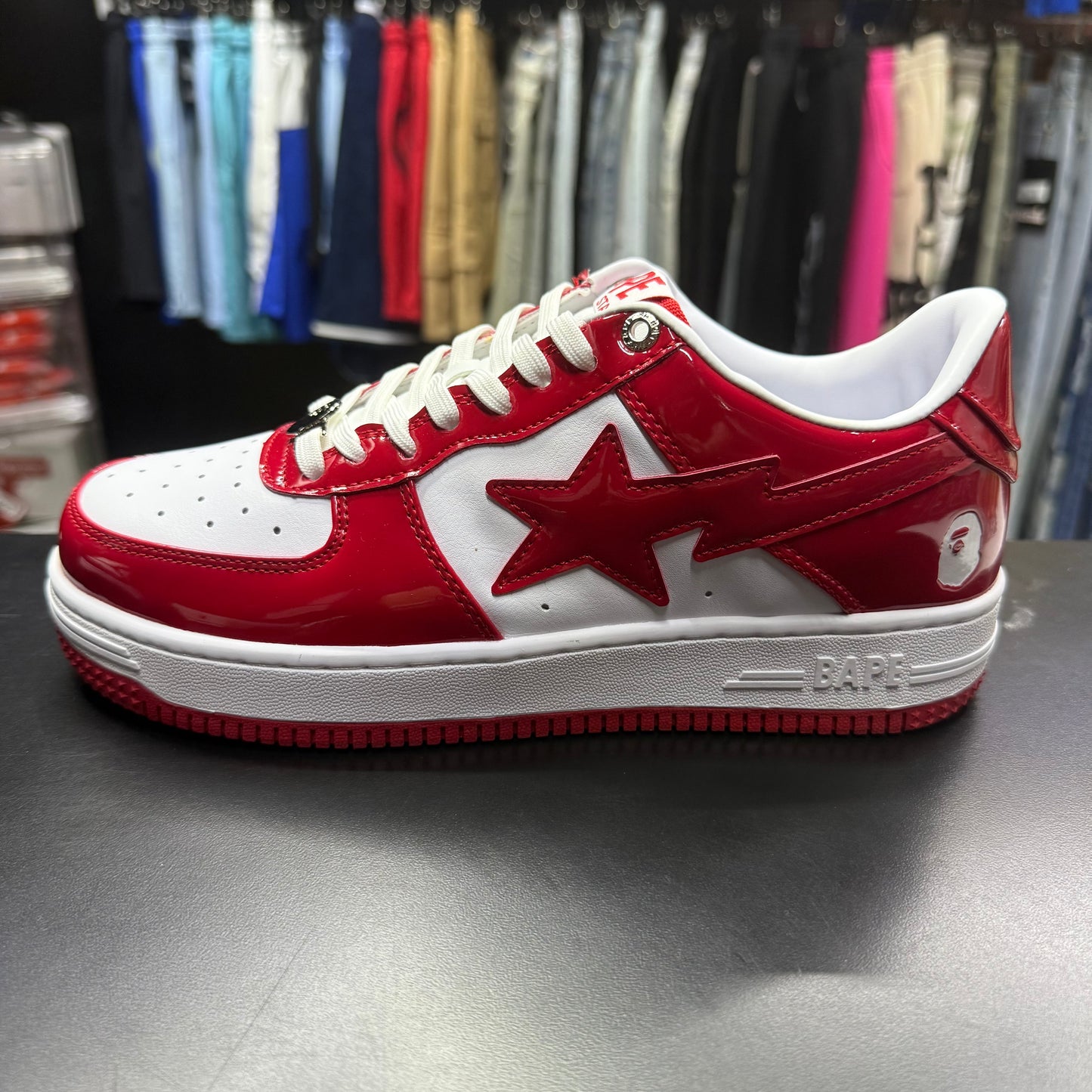 Bape Bapesta Red & White