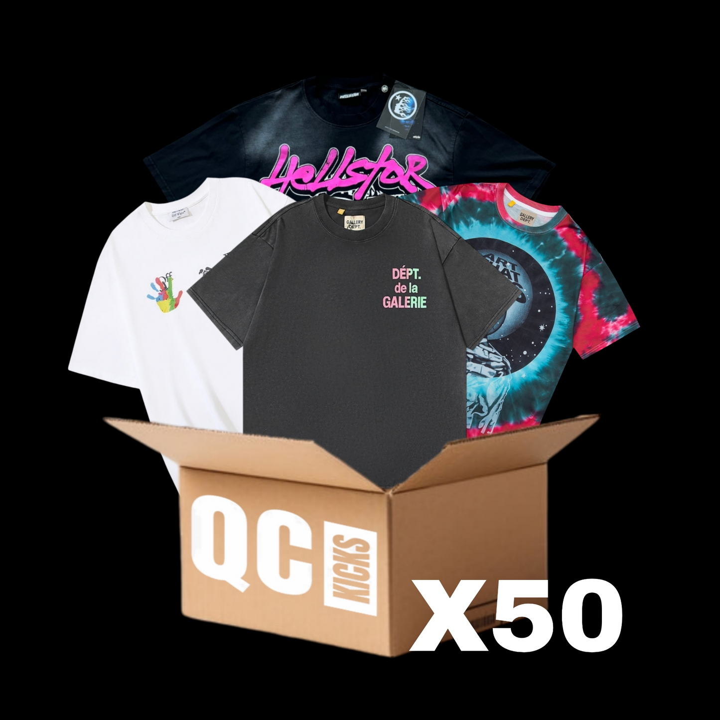 X50 Brand T-Shirts Box qckPR