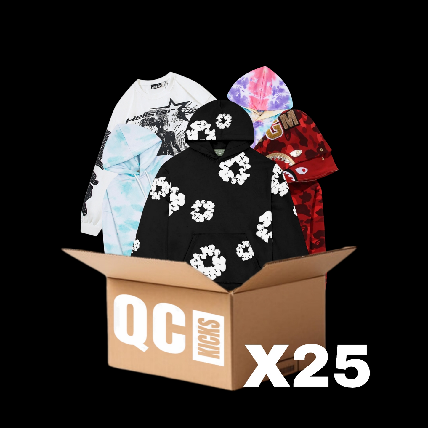 X25 Brand Hoodies Box qckPR