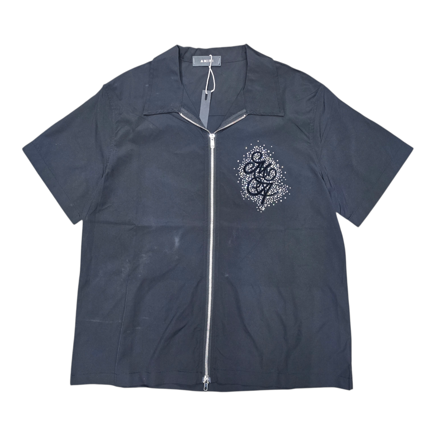 Amiri Rhinestone Logo Shirt qckPR