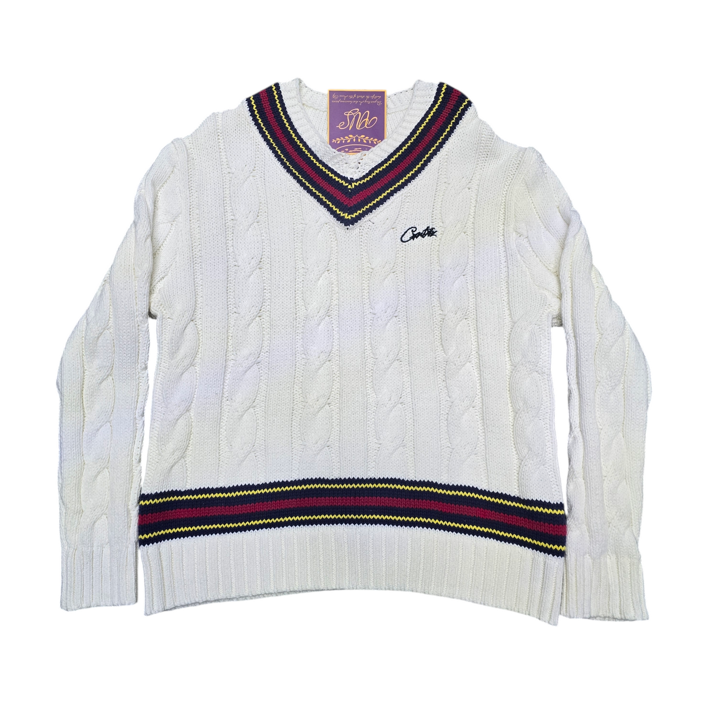 Corteiz White Sheep Sweater