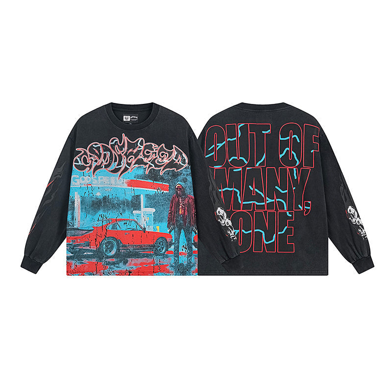 Godspeed Gas Station Long Sleeve Tee qckPR