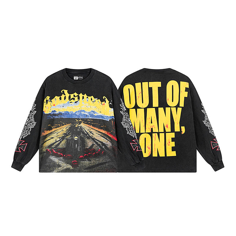 Godspeed Hell Road Long Sleeve Tee qckPR