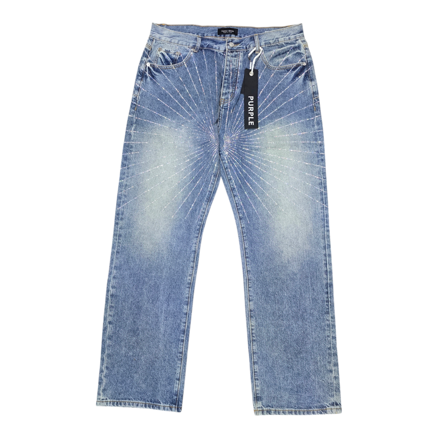 Purple Blue Classic Jeans qckPR