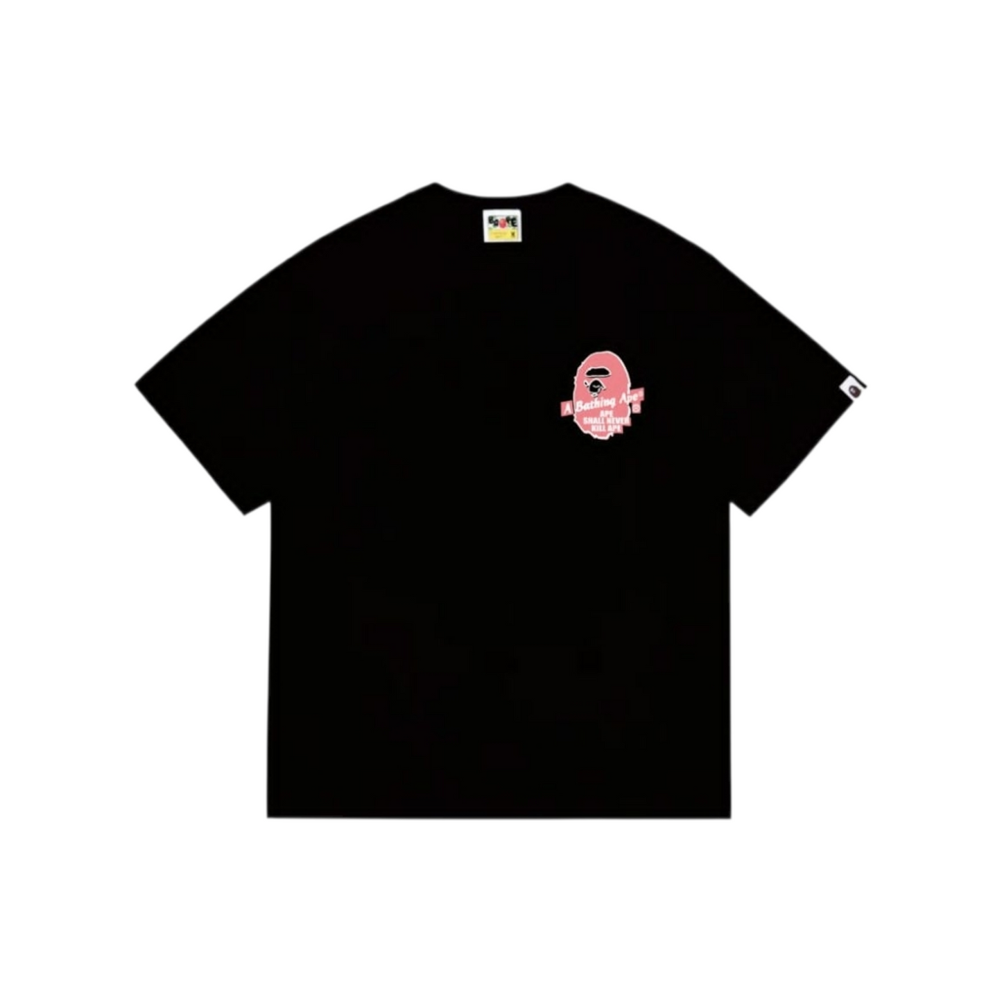 Bape Never Kill Ape Black Tee qckPR