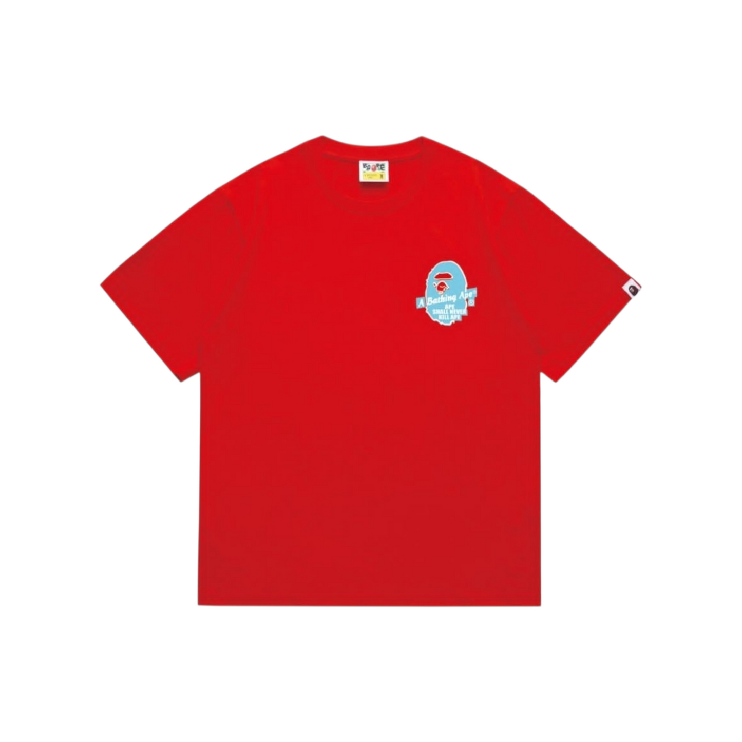 Bape Never Kill Ape Red Tee qckPR