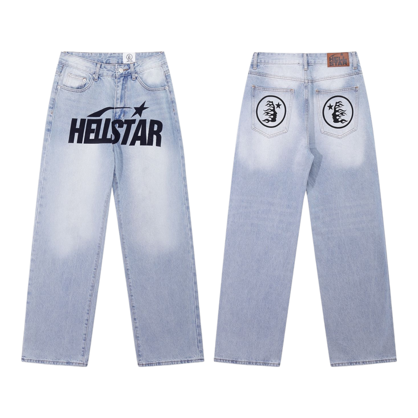 Hellstar Big Pack Logo Jeans qckPR