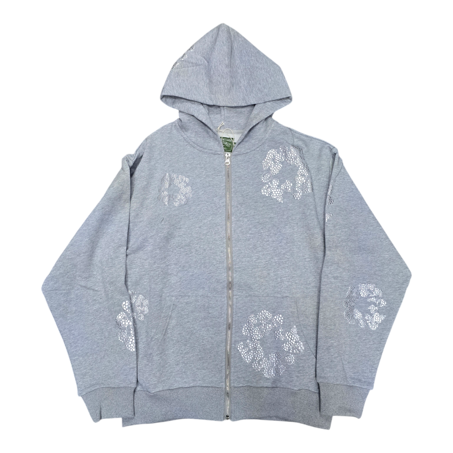 Denim Tears Rhinestone Grey Hoodie