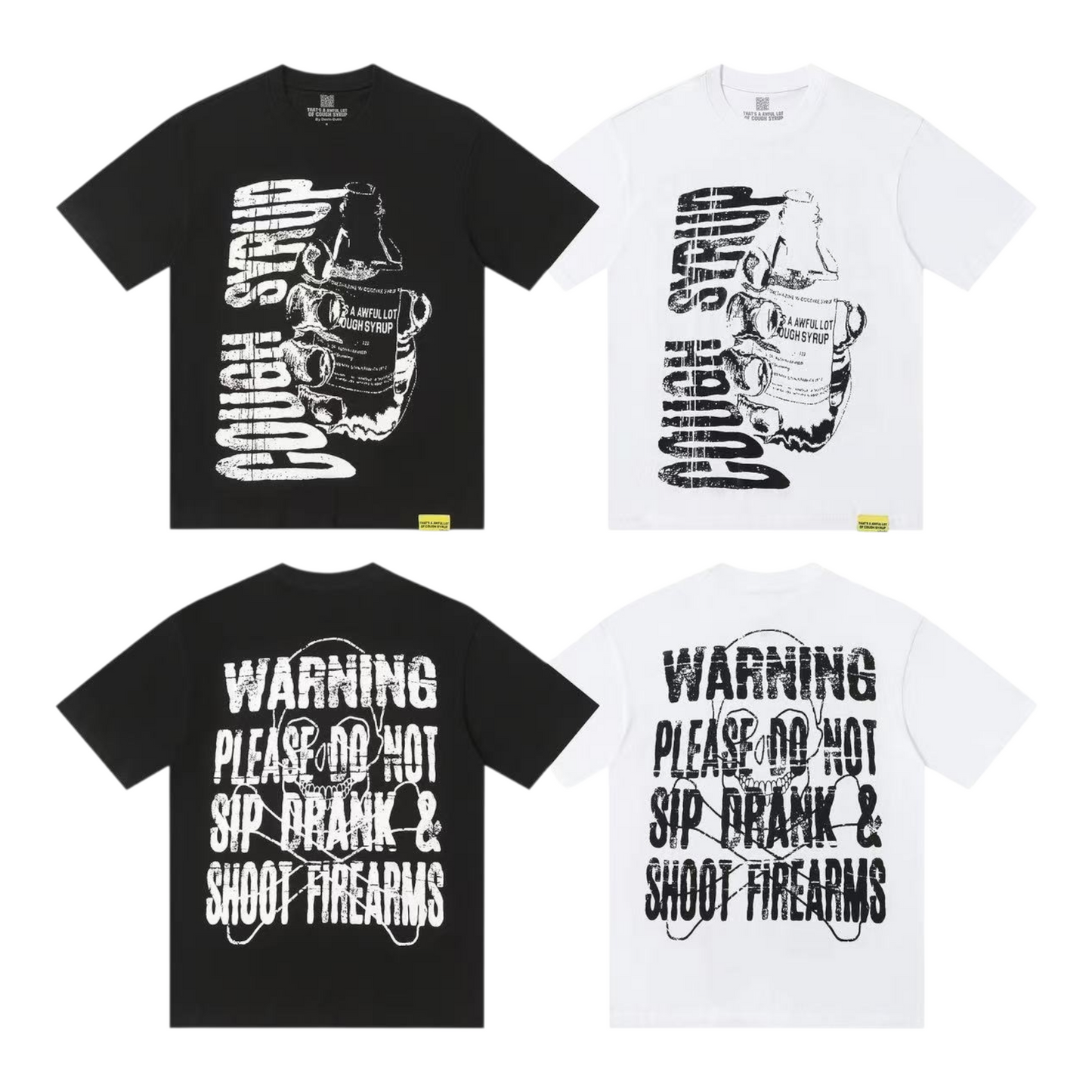 Cough Syrup Warning Tee qckPR