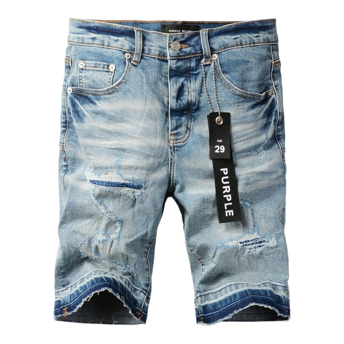 Purple Blue Shorts Jeans