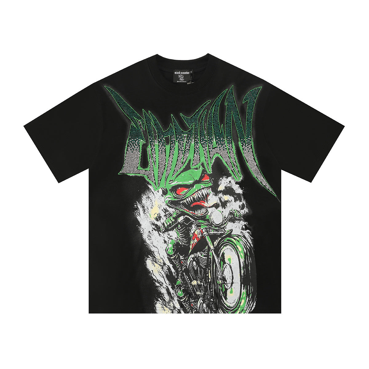 Mixed Emotion Green Lizard Tee qckPR
