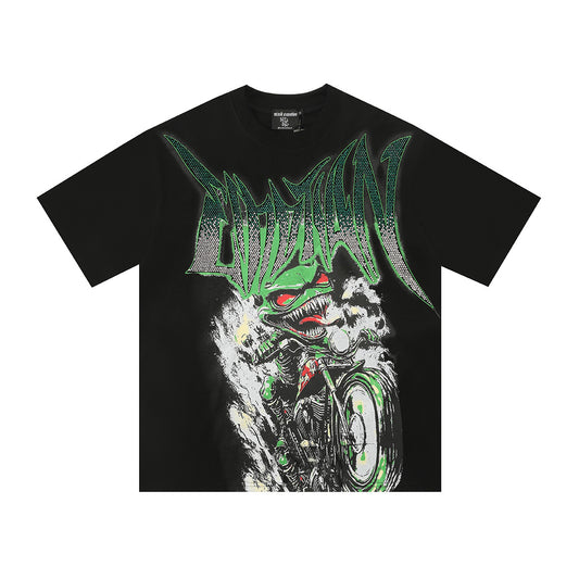 Mixed Emotion Green Lizard Tee