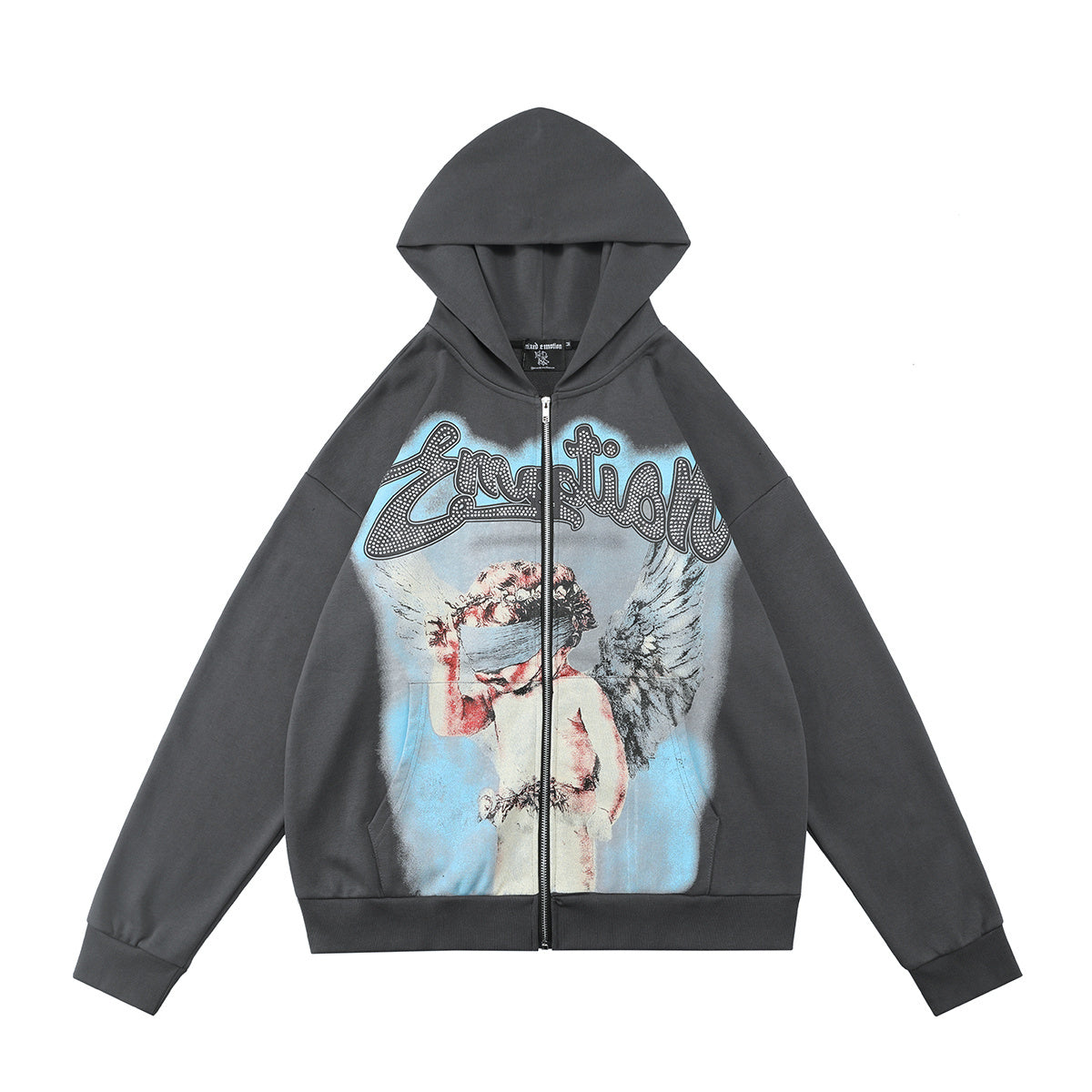 Mixed Emotion Blind Zip Up Hoodie qckPR