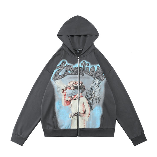 Mixed Emotion Blind Zip Up Hoodie