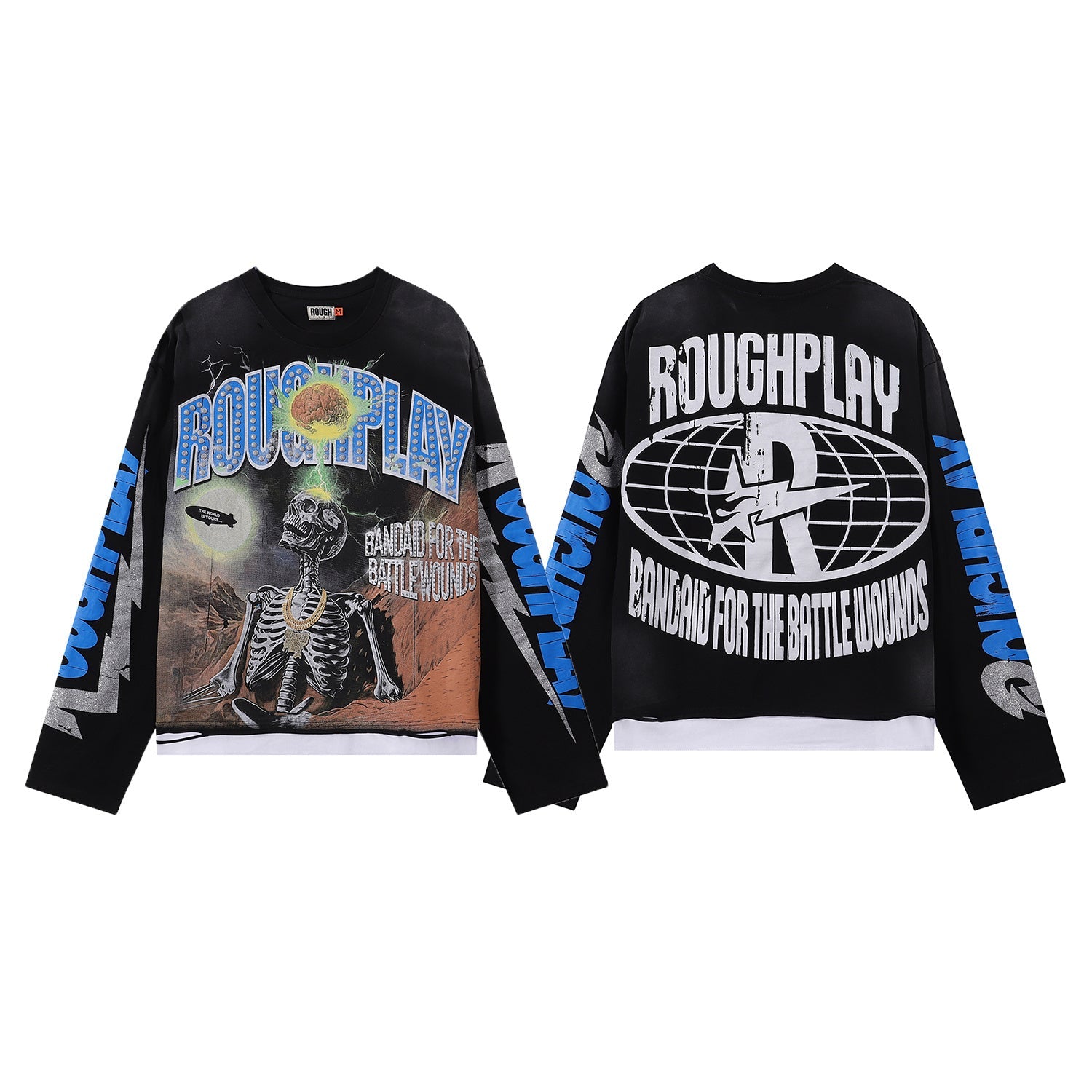 Rough Play Brain Long Sleeve Tee qckPR