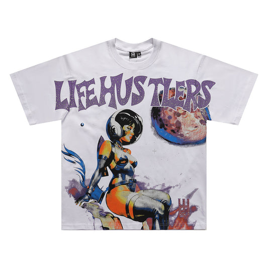 Life Hustler’s Space Girl Tee qckPR