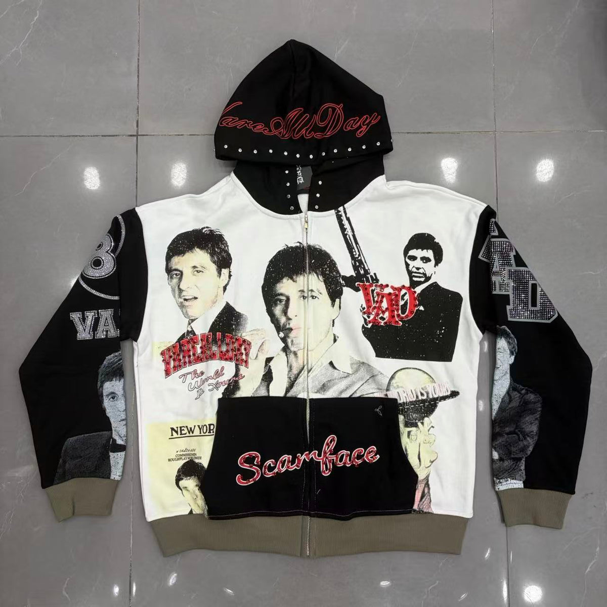 Vare All Day Scarface ZipUp Hoodie