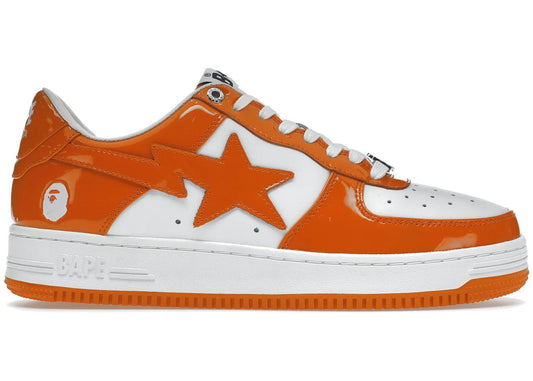 Bape BapeSta Leather Orange