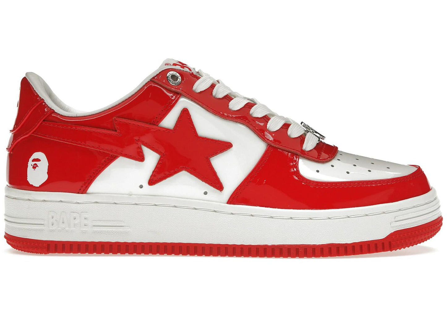 Bape BapeSta Leather Tomato Red