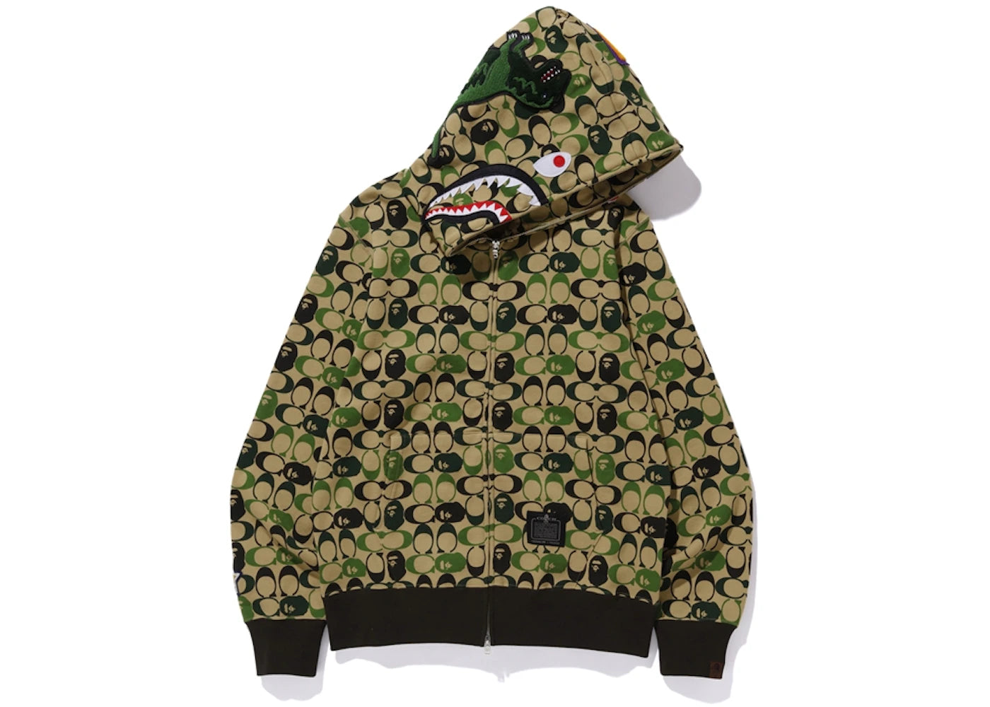 Bape x Coach Shark Full Zip Hoodie