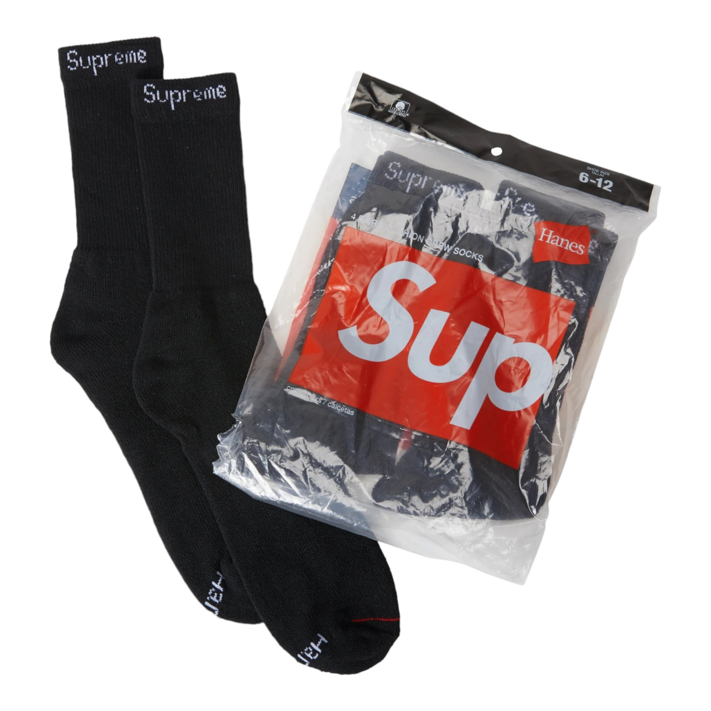 Sup Sock Black 2Pack