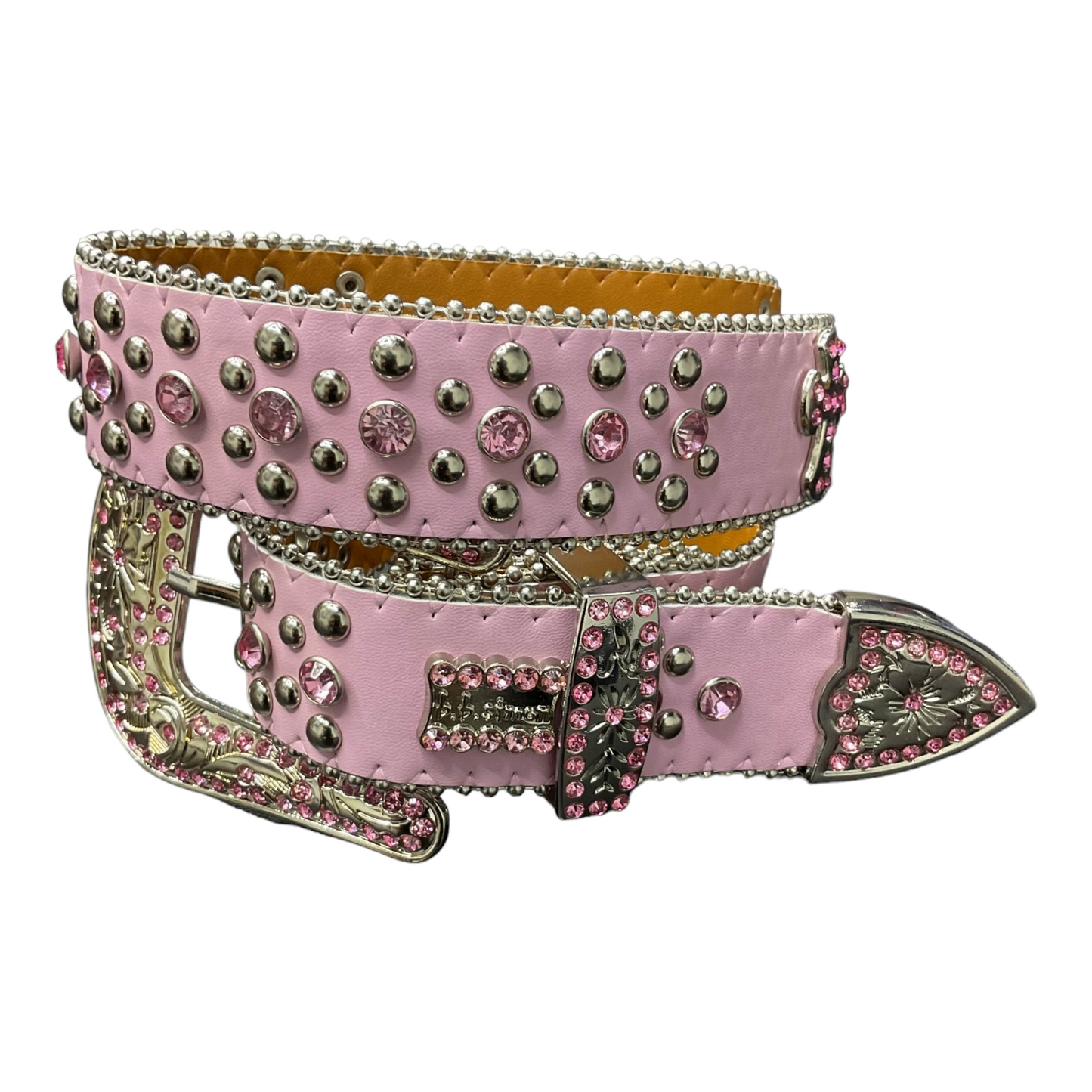 B.B. Simon Pink Classic Belts