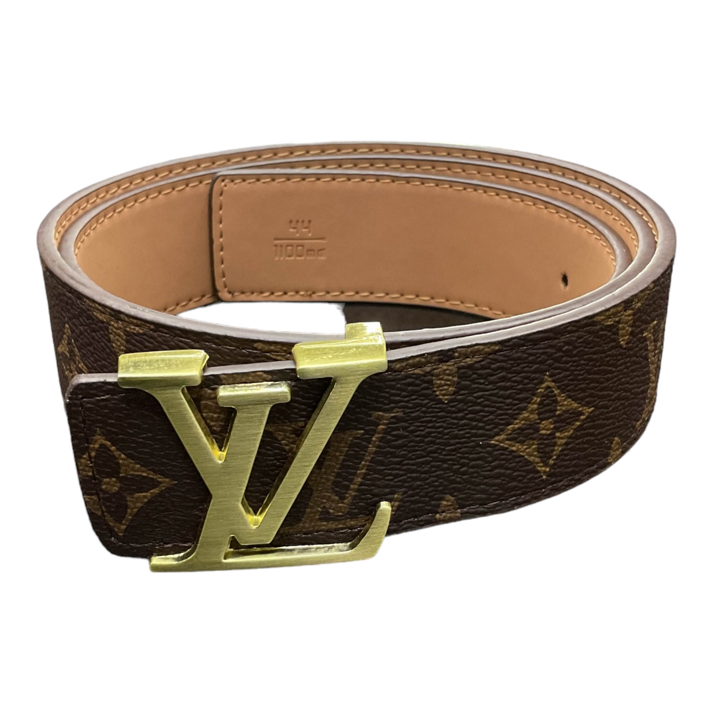 Louis Vuitton Golden Brown Leather Belts