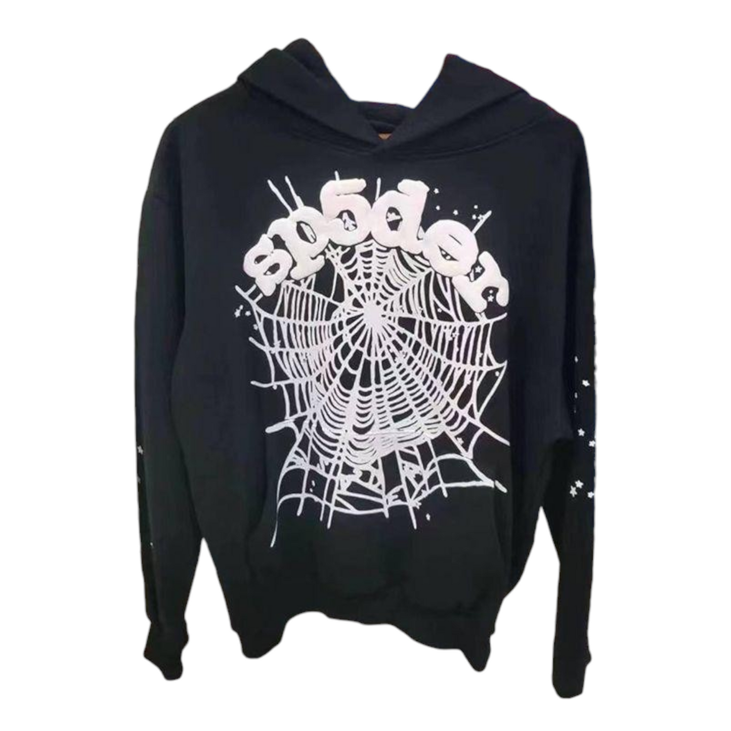 Sp5der Black Web hoodie