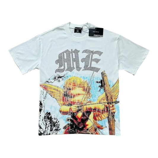 Mixed Emotion Red Angel White Tee