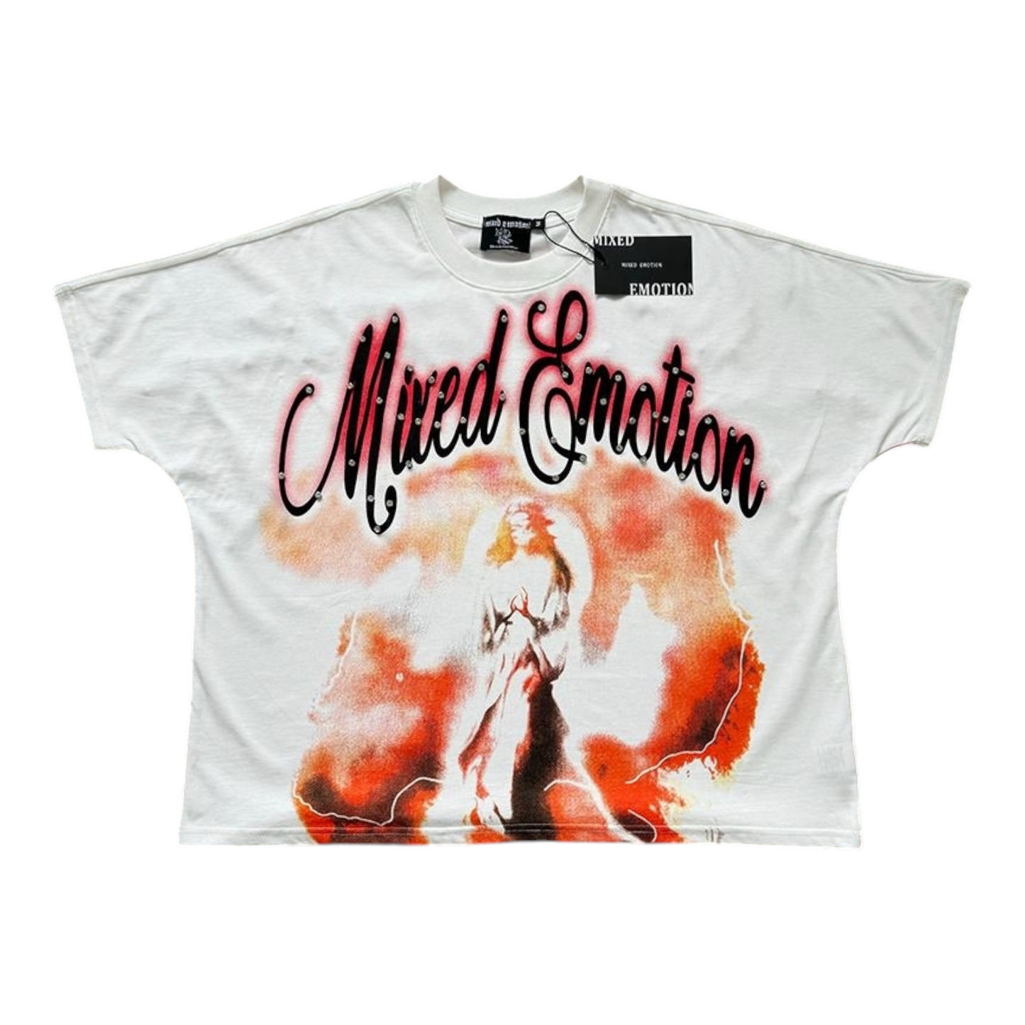 Mixed Emotion Holy Crop Top Tee