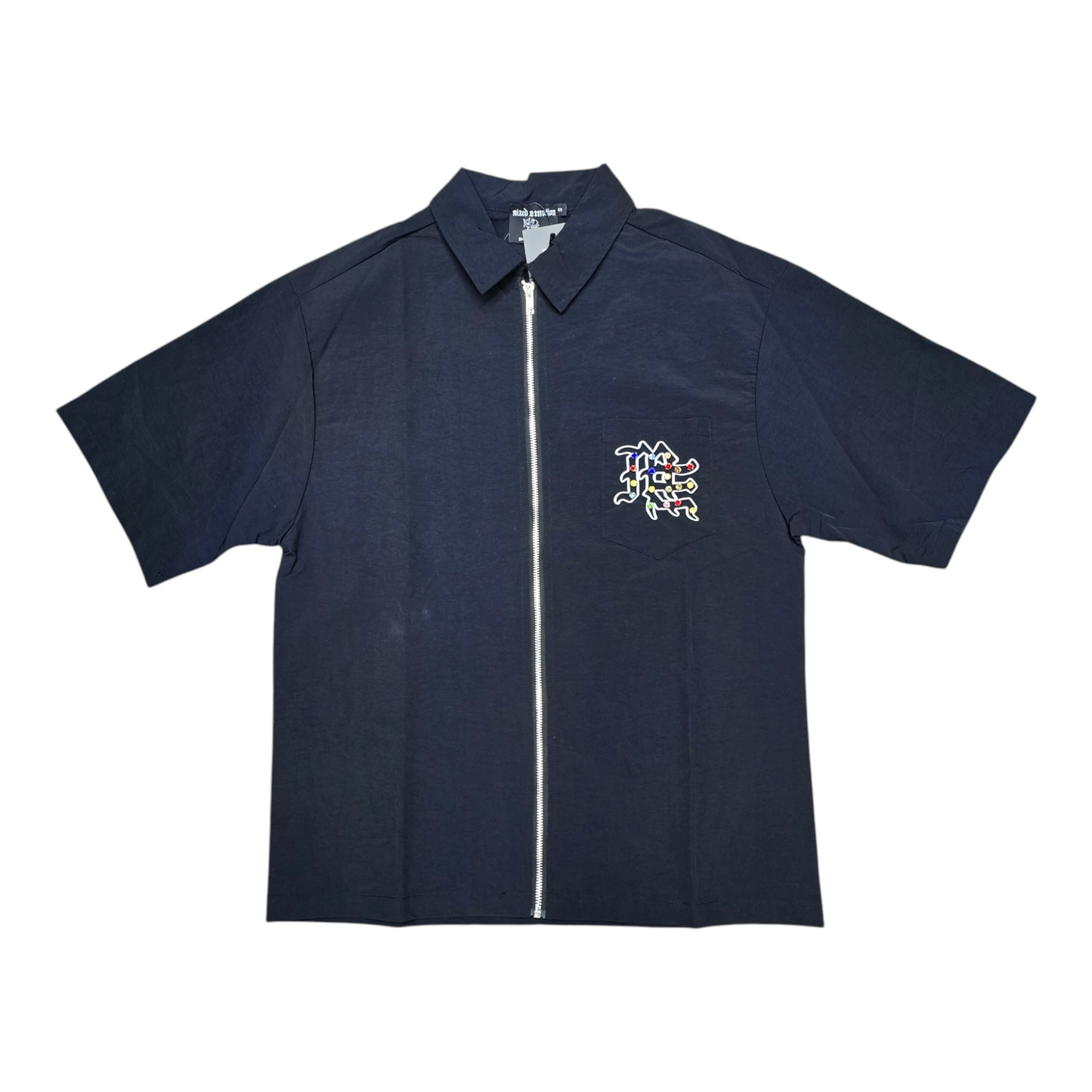 Mixed Emotion Rhinestone Royal Tee