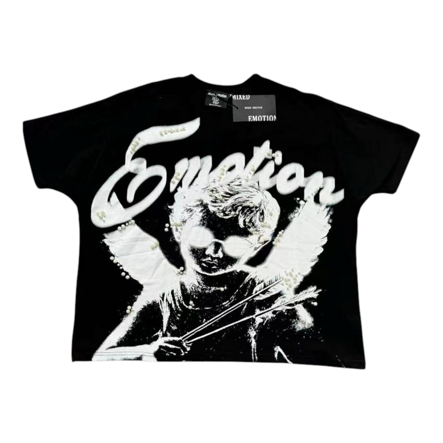 Mixed Emotion Cupid Pearls Tee