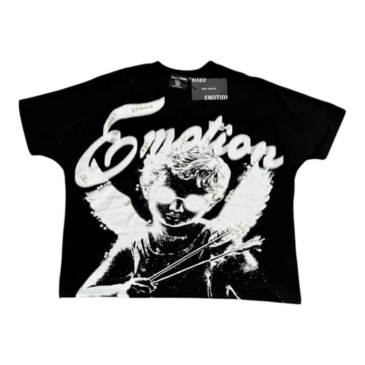 Mixed Emotion Cupid Pearls Tee