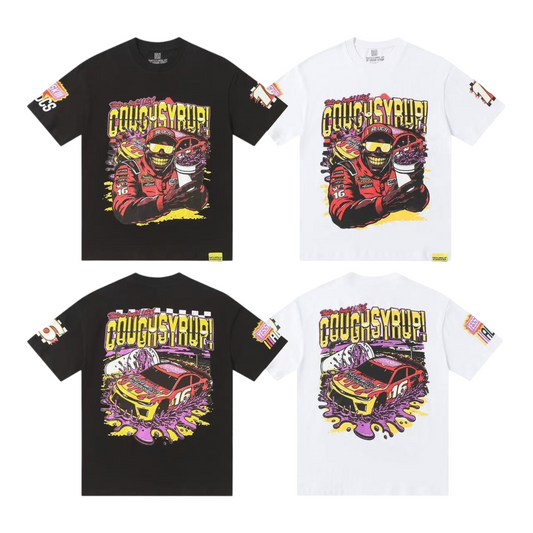 Cough Syrup Car Flames Tee