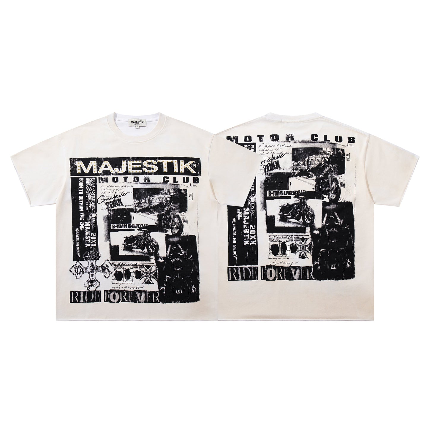 Majestik Motor Club Paper Tee qckPR
