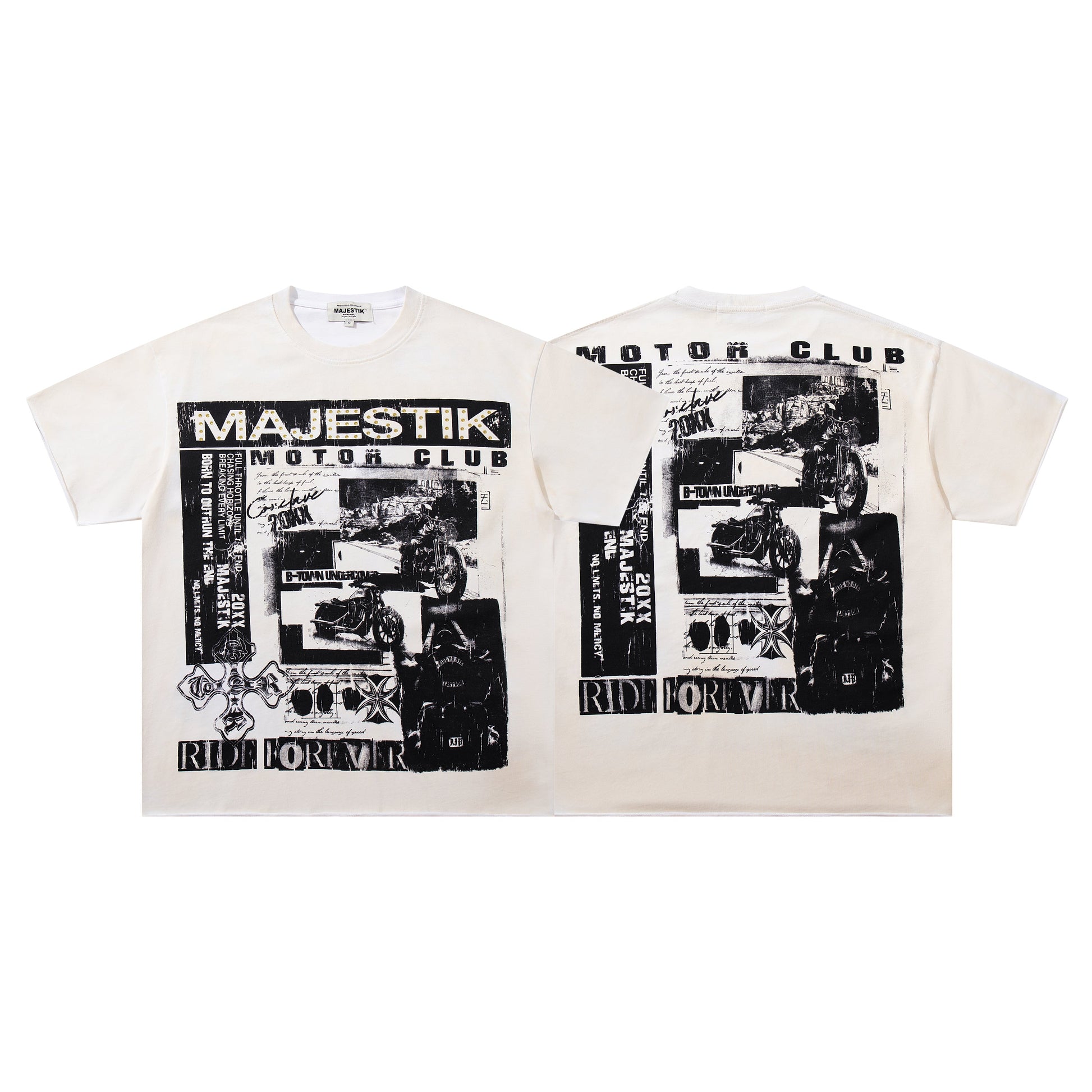 Majestik Motor Club Paper Tee qckPR