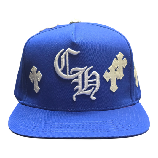 Chrome Hearts Cross Patch Blue Hat