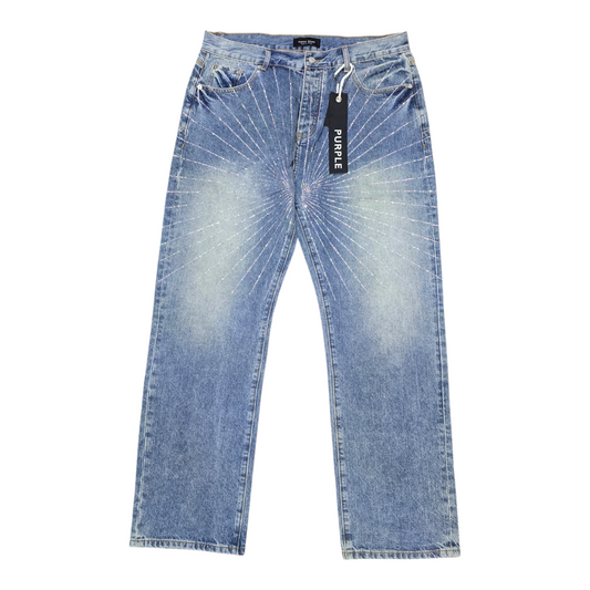 Purple Blue Classic Jeans