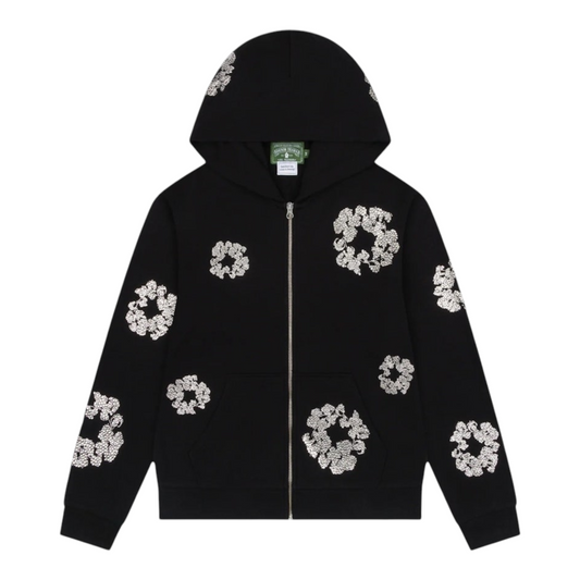 Denim Tears Rhinestone Black Hoodie