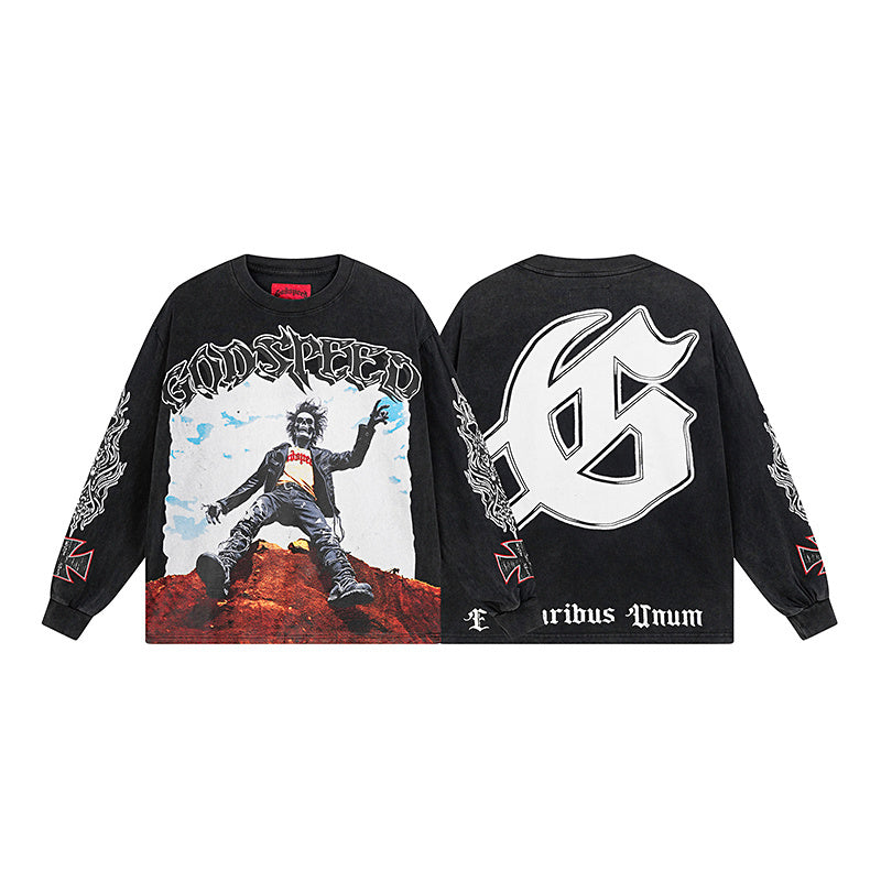 Godspeed Fall out Long Sleeve Tee qckPR
