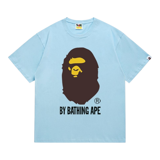 Bape Big Logo Cyan Tee
