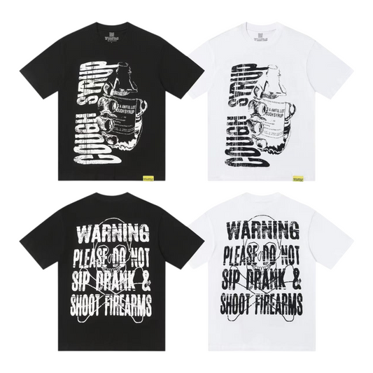 Cough Syrup Warning Tee qckPR